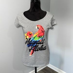 Hawaii theme aloha graphic t-shirt size XS